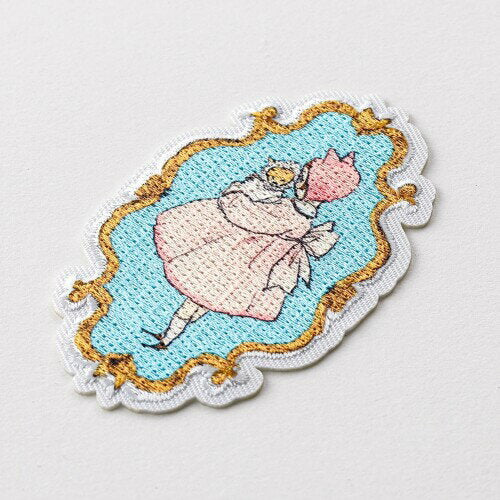 Kurahashi Rei Fabric Emblems - 'Girl with Kitten'