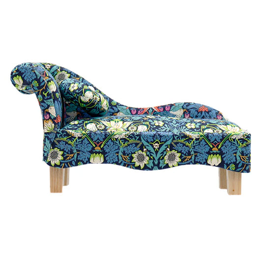 Liberty Chaise Lounge Pin Cushion - Strawberry Thief fabric