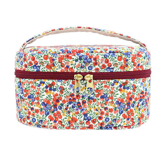 Liberty Oval Vanity Case - Wiltshire Berries