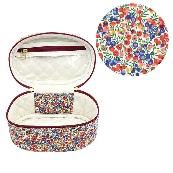 Liberty Oval Vanity Case - Wiltshire Berries