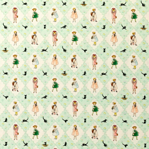 Kurahashi Rei 'Kneko and Toto' fabric
