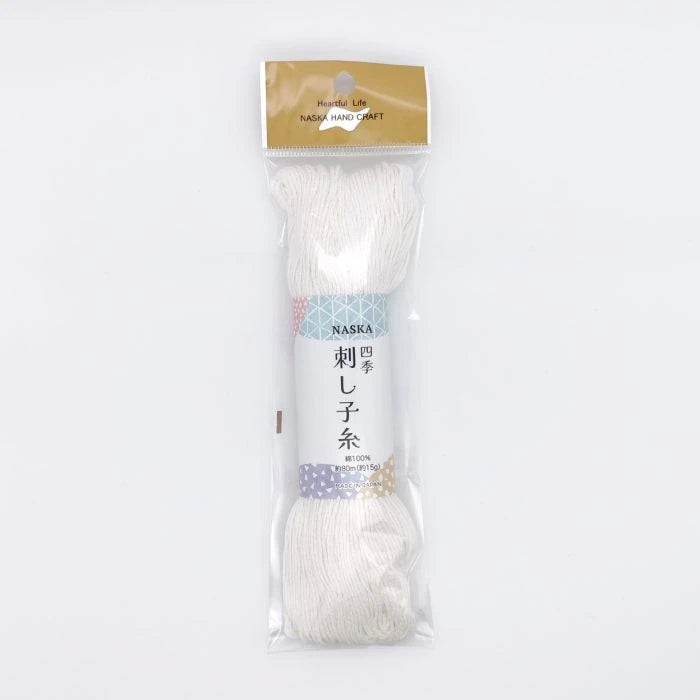 Naska Sashiko Thread 80m - Antique White #501