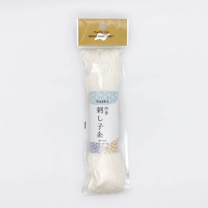Naska Sashiko Thread 80m - Cream #502