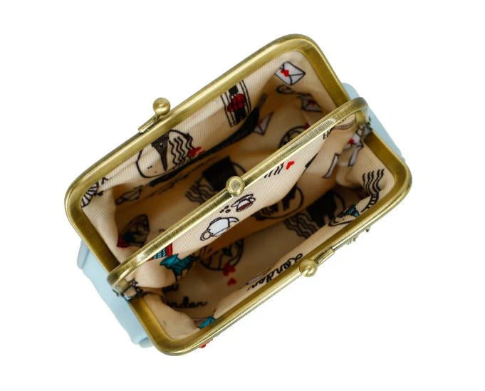 Vendula Vintage Rose Clipper Coin Purse