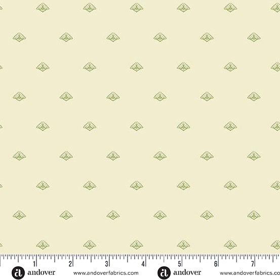 Garden Ferns - Cream and Green