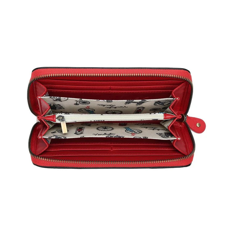 ‘House of Cards Magic Shop’ Large Zip Around Wallet