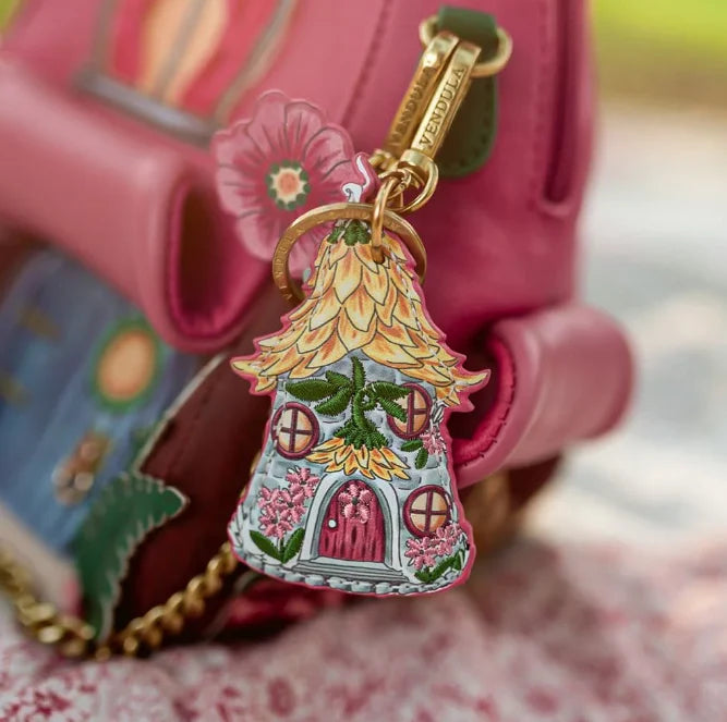 Vendula Fairy Village Petal House Key Charm
