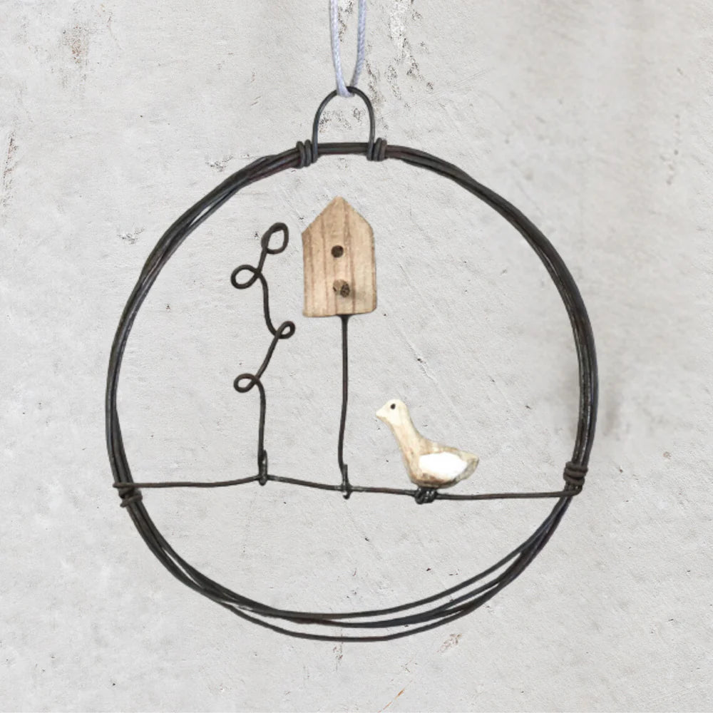 Metal Wreath – Bird House