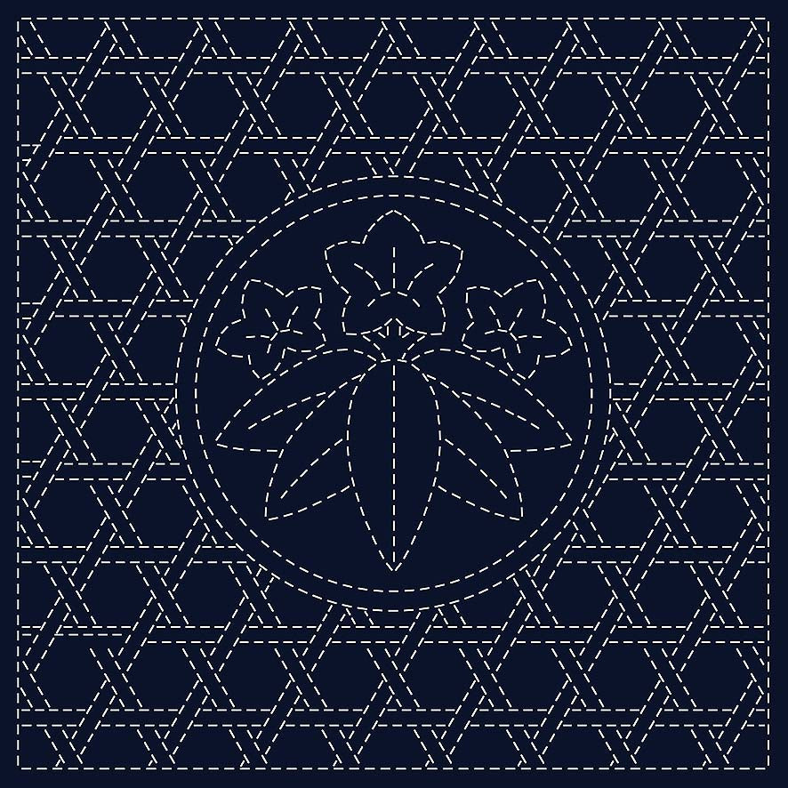 Sashiko Cloth Indigo ‘Sasa-Rin Dou’