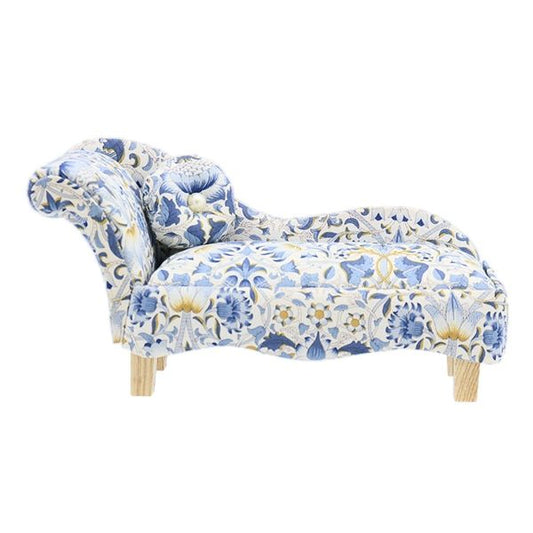 Liberty Chaise Lounge Pin Cushion - Lodden B fabric.