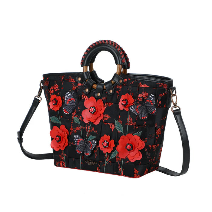 Vendula Woven Butterfly Garden Large Ari Bag