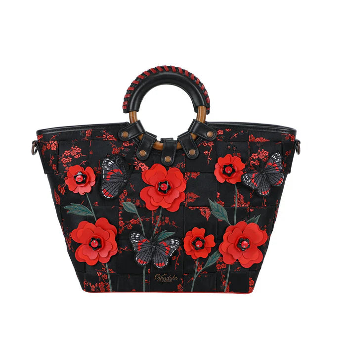 Vendula Woven Butterfly Garden Large Ari Bag