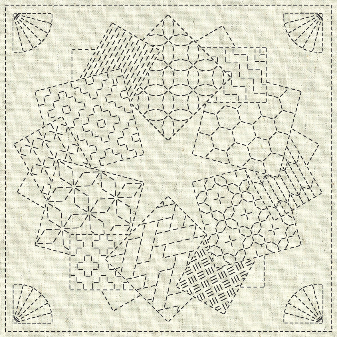 Kaza-Guruma #1 - Square Wreath