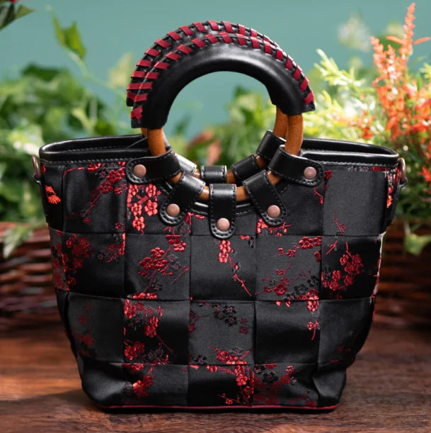 Vendula Woven Butterfly Garden Mini Lea Bag