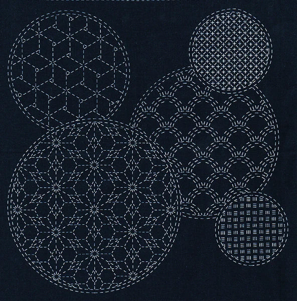 Sashiko Cloth Indigo ‘Mixed Pattern’