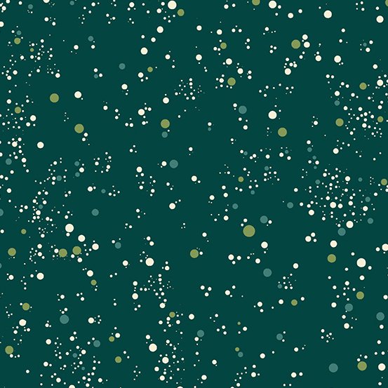 Natale – Verde Aqua Snowfall Dots