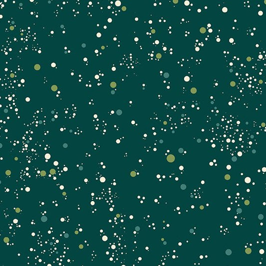 Natale – Verde Aqua Snowfall Dots
