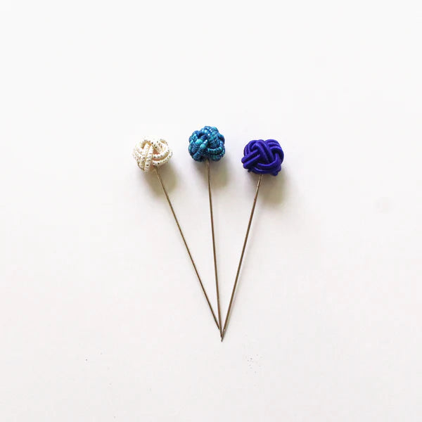 Iida Mizuhiki Pins – Blue