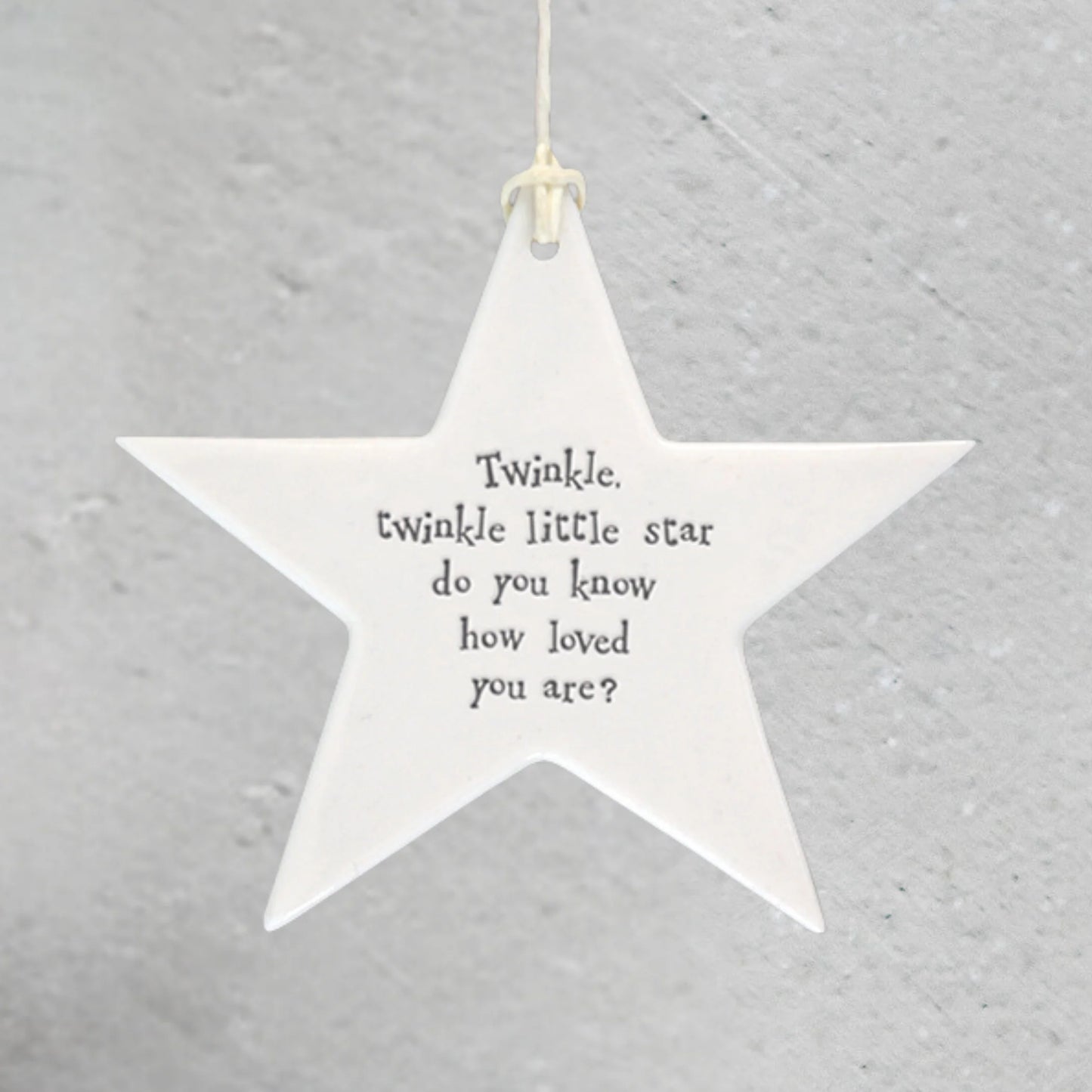 ‘Twinkle twinkle little star, do you know how loved you are’