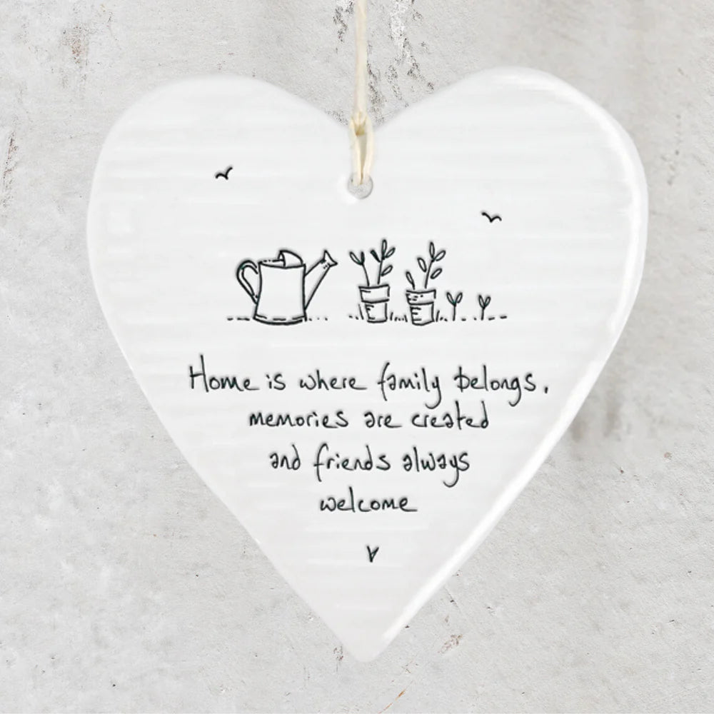 ‘Home is where family belongs, memories are created and friends are welcome’