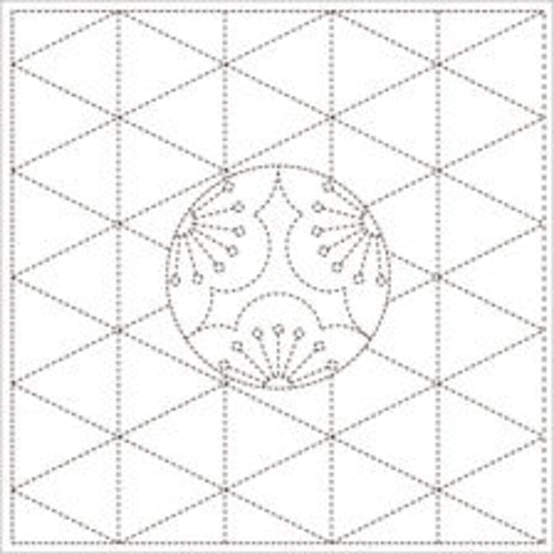 Hana Fukin Sashiko Sampler – Yokota Basketweave and Plum Blossoms