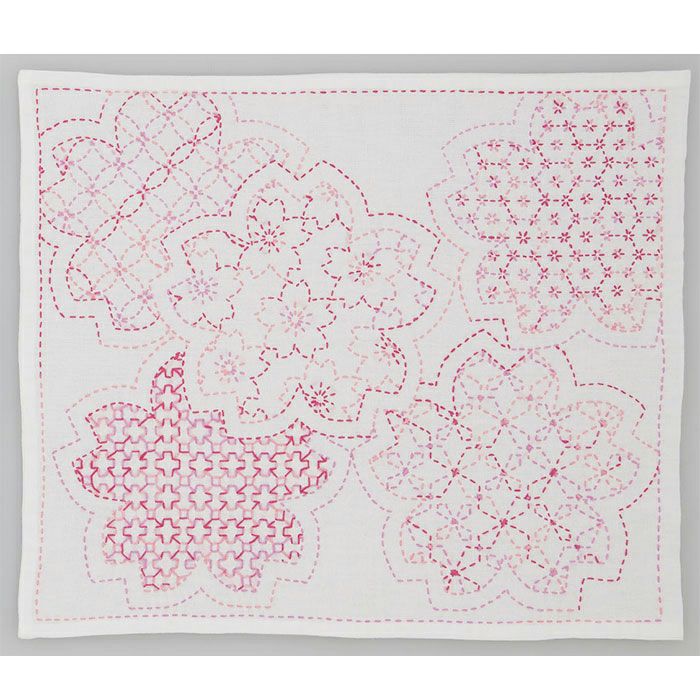 Hana Fukin Sashiko Sampler – Cherry Blossom