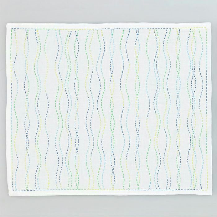 Hana Fukin Sashiko Sampler – Water Vapour