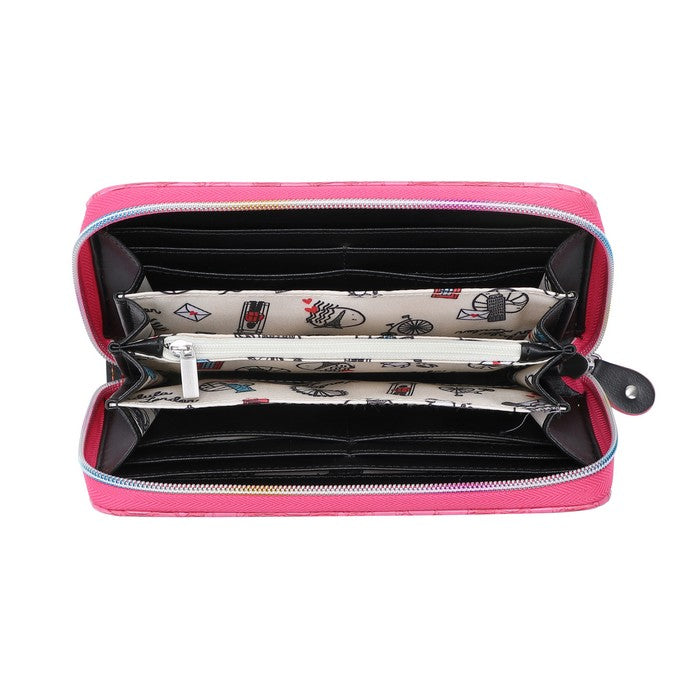 ‘Vendula Arcade’ Large Zip Around Wallet