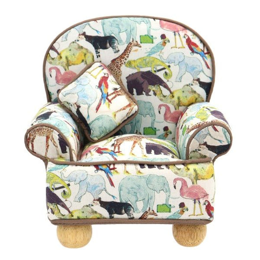Liberty Fabric Chair Pin Cushion - African Animal Print