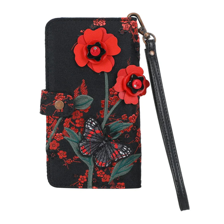 Vendula Butterfly Garden Universal Flip Phone Case