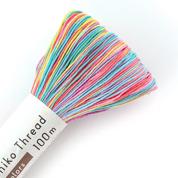 Olympus Sashiko Thread - Rainbow #306