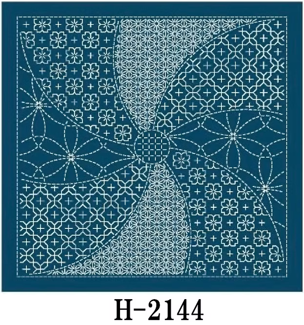 Chiyogami Sashiko Sampler - Hana Temari - H-2144