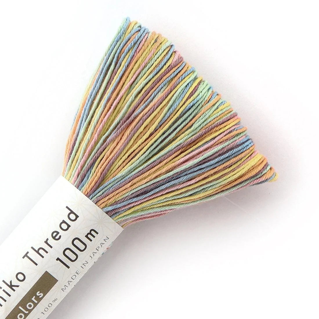 Olympus Sashiko Thread - Variegated Dusky Pastel #303