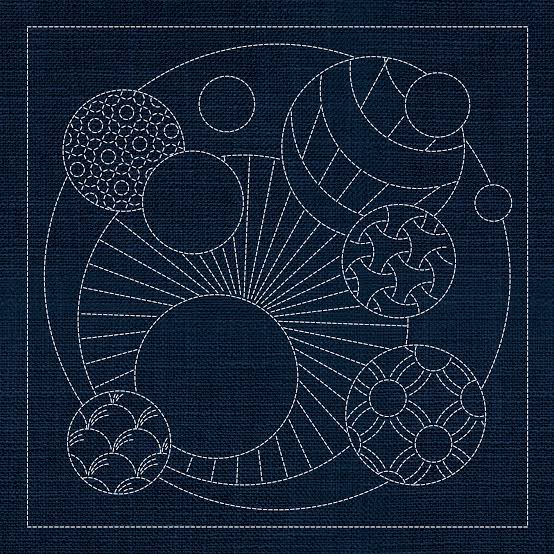 Little Stab Designs Japan Collection - Geometric Circles GC02