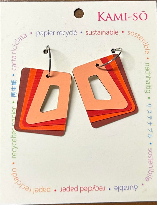 Layered Tile Earrings