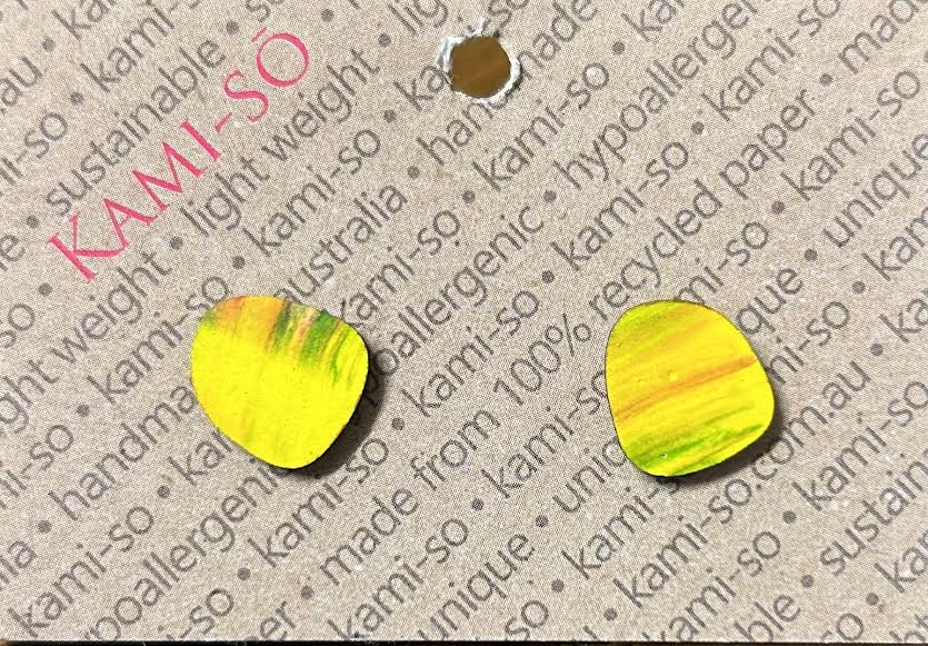 Multicolor rounded square shape - Yellow, Green and Orange Fusion