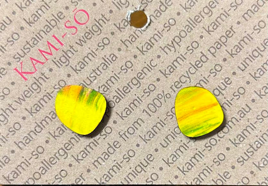 Multicolor rounded square shape - Yellow, Green and Orange Fusion