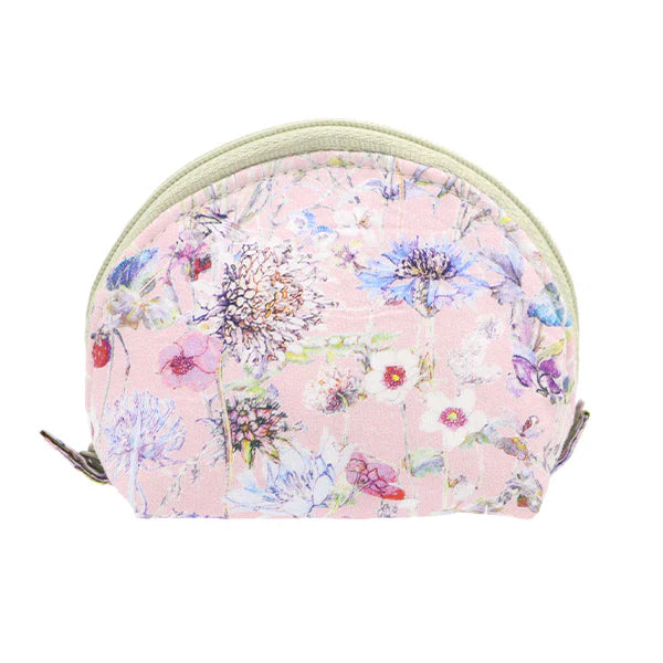 Liberty Print Small Shell Pouch - Pink Floral