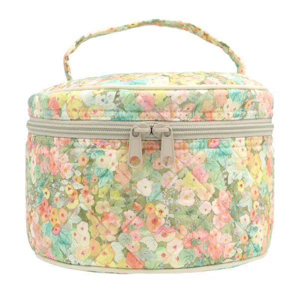 Liberty Quilted Fabric Vanity case - Soft Florals