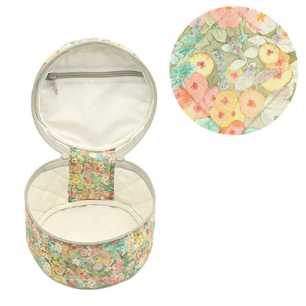 Liberty Quilted Fabric Vanity case - Soft Florals