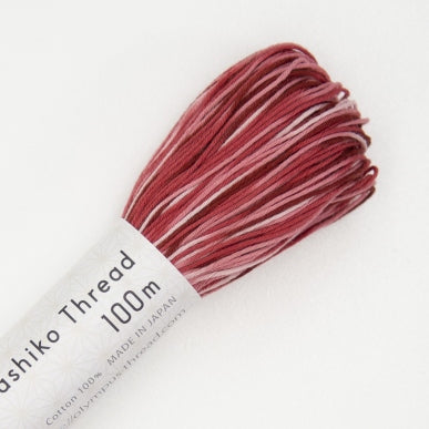 Olympus Sashiko Thread - Variegated Raspberry #156