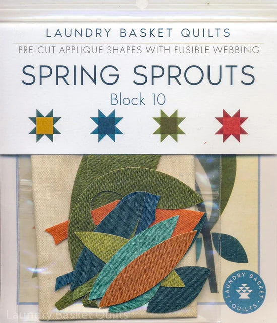 Spring Sprouts Fusible Applique Shapes - Block 10