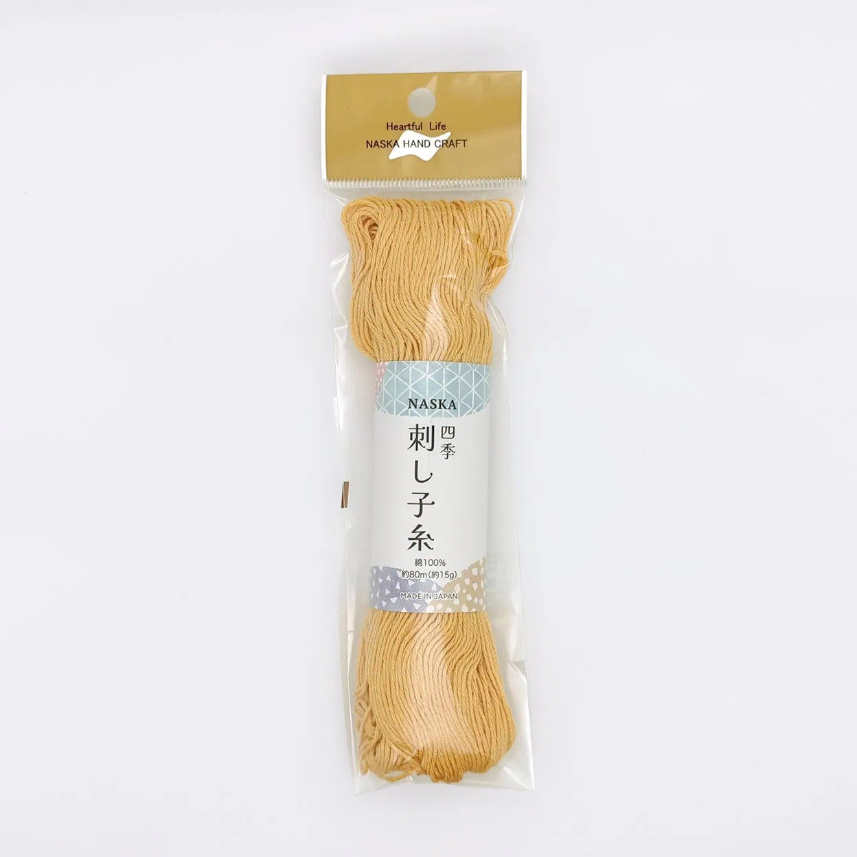 Naska Sashiko Thread 80m - Gold #507