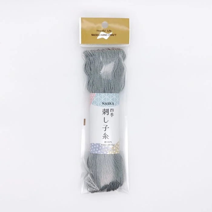 Naska Sashiko Thread 80m - Grey #517