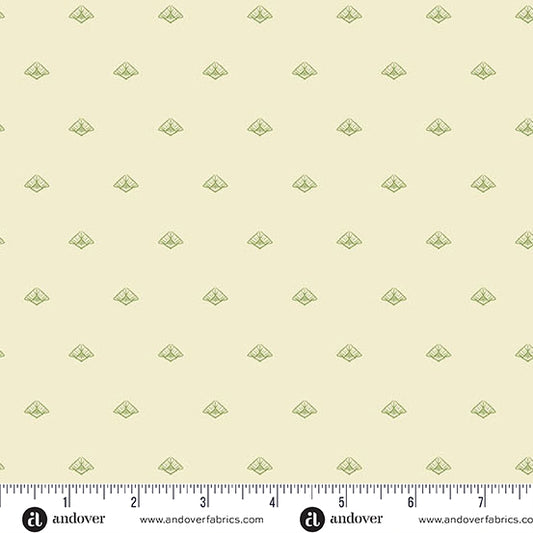 Garden Ferns - Cream and Green