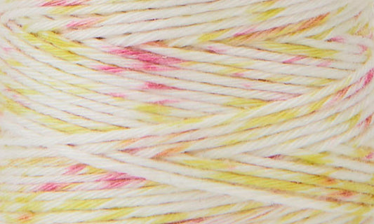 Cosmo Hidamari Sashiko Thread – Speckle Shaved Ice Pink Yellow