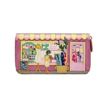 Vendula Sewing Shop - Raspberry Edition Large Ziparound Wallet'