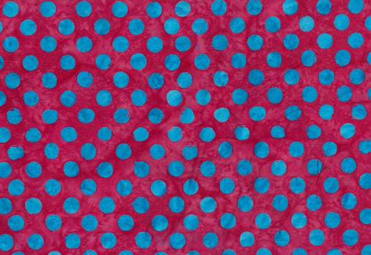 Bright Allsorts- Pink with Aqua Spot