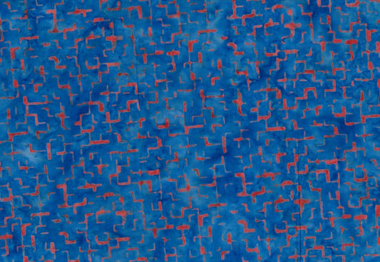 Bright Allsorts- Blue and Red Mesh