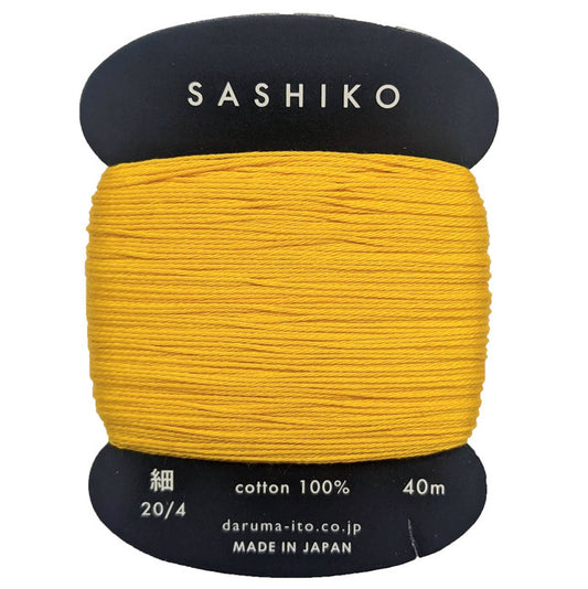 Daruma Sashiko cotton - Golden Yellow #204